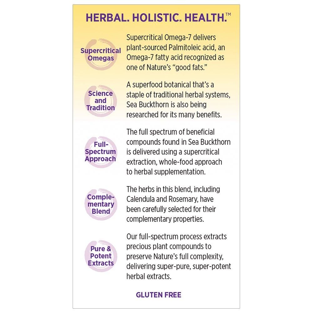 New Chapter Supercritical Omega-7 With Sea Buckthorn Plant-Sourced Fatty Acids Non-GMO - 60 Vegetarian Capsules Health Supplements 3 New Chapter Supercritical Omega-7 With Sea Buckthorn Plant-Sourced Fatty Acids Non-GMO - 60 Vegetarian Capsules Health Supplements