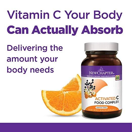 New Chapter Activated C Food Complex Whole-Food Cultured Vitamin C For Immune Support - 180 Tablets Health Supplements 3 New Chapter Activated C Food Complex Whole-Food Cultured Vitamin C For Immune Support - 180 Tablets Health Supplements