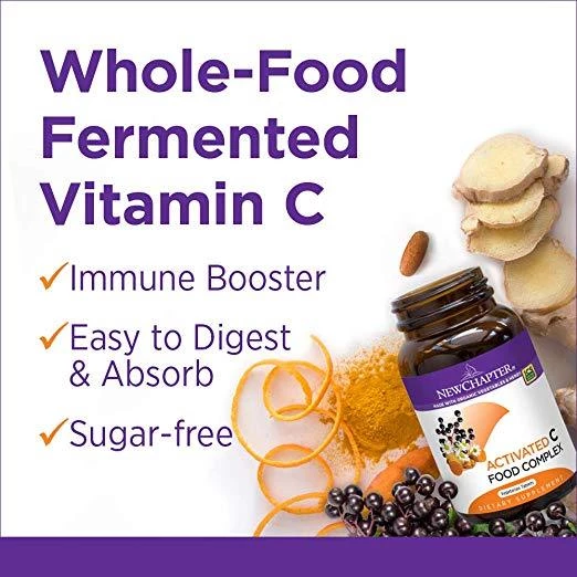 New Chapter Activated C Food Complex Whole-Food Cultured Vitamin C For Immune Support - 180 Tablets Health Supplements 4 New Chapter Activated C Food Complex Whole-Food Cultured Vitamin C For Immune Support - 180 Tablets Health Supplements