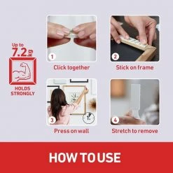 3M Command Picture Hanging Strips Heavy Duty, Large, Black, Holds 16 Lbs, 4-Pairs (17206BLK-ES) Outdoor Recreation 13 3M Command Picture Hanging Strips Heavy Duty, Large, Black, Holds 16 Lbs, 4-Pairs (17206BLK-ES) Outdoor Recreation