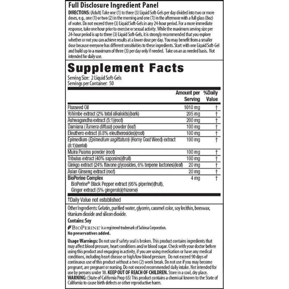 Irwin Naturals Yohimbe-Plus Maximum Enhancement For Men 100 - Liquid Softgels 4 Irwin Naturals Yohimbe-Plus Maximum Enhancement For Men 100 - Liquid Softgels