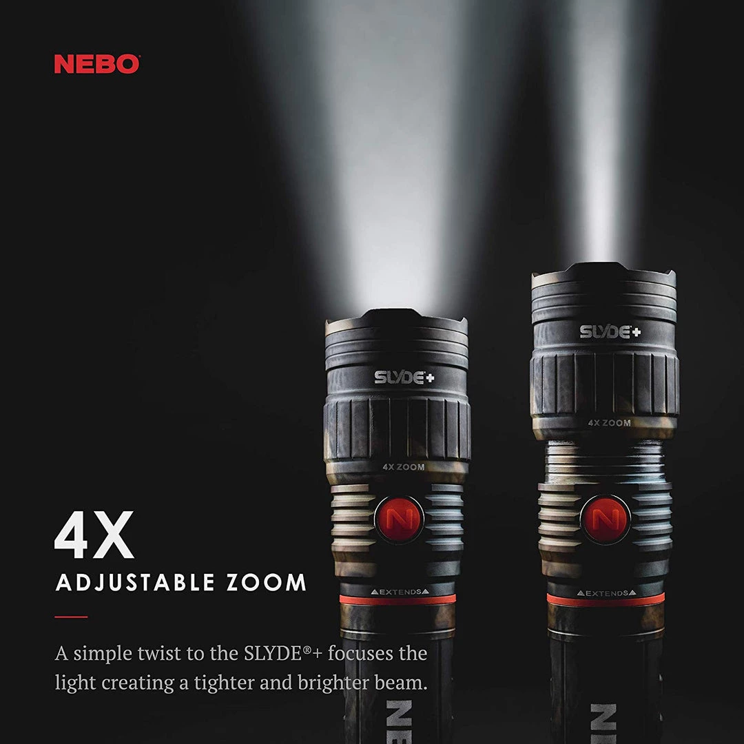 Outdoor Recreation Nebo SLYDE+ 400 Lumen Flashlight Worklight - Camo 4 Outdoor Recreation Nebo SLYDE+ 400 Lumen Flashlight Worklight - Camo