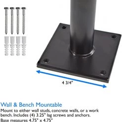 Lumintrail Bike Repair Stand BS-7078-15-01 For Mountain & Road Bikes, Wall & Workbench Mountable Workstand With Quick Clamp Lever Outdoor Recreation