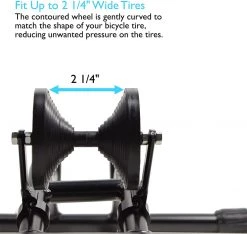 Outdoor Recreation Lumintrail Bicycle Floor Parking Rack Stand For Mountain And Road Bike BS-7076-02-2 Adjustable Fit Up To 29