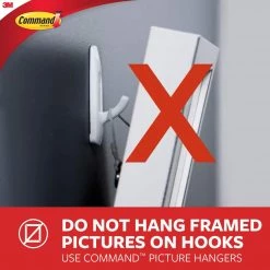 3M Command Hooks, Medium, Clear, 6-Hooks (17091CLR-6ES) 11 3M Command Hooks, Medium, Clear, 6-Hooks (17091CLR-6ES)