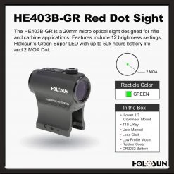 Holosun HE403B-GR Red Dot Sight 10 Holosun HE403B-GR Red Dot Sight