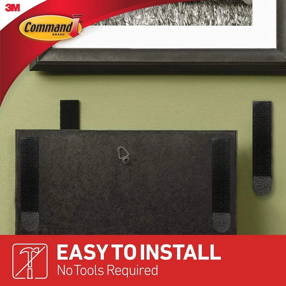 3M Command Picture Hanging Strips Heavy Duty, Large, Black, Holds 16 Lbs, 4-Pairs (17206BLK-ES) Outdoor Recreation 2 3M Command Picture Hanging Strips Heavy Duty, Large, Black, Holds 16 Lbs, 4-Pairs (17206BLK-ES) Outdoor Recreation