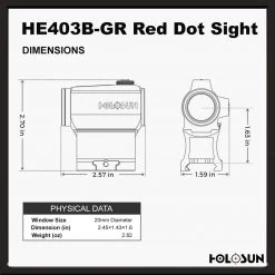 Holosun HE403B-GR Red Dot Sight 13 Holosun HE403B-GR Red Dot Sight