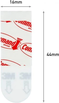 3M Command Poster Hanging Strips Value-Pack, Small, White, 48-Pairs (17024-48ES)