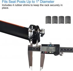 Lumintrail Bike Cargo Rack LC-671-03 Seatpost Mounted Bicycle Luggage Carrier With 20 LBs Weight Capacity For Trunk Bags And Quick Release Handle Outdoor Recreation