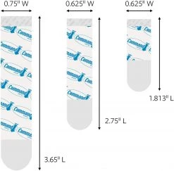 3M Outdoor Recreation Command Clear Refill Strips, Re-Hang Indoor Clear Hooks (17200CLR-ES)