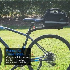 Lumintrail Bike Cargo Rack LC-671-03 Seatpost Mounted Bicycle Luggage Carrier With 20 LBs Weight Capacity For Trunk Bags And Quick Release Handle Outdoor Recreation