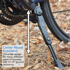 Lumintrail BS-6-16 Center Kickstand, Single Arm, Black Outdoor Recreation