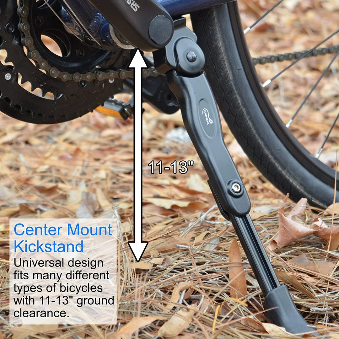 Lumintrail BS-6-16 Center Kickstand, Single Arm, Black Outdoor Recreation 2 Lumintrail BS-6-16 Center Kickstand, Single Arm, Black Outdoor Recreation