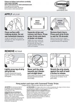 3M Command Poster Hanging Strips Value-Pack, Small, White, 48-Pairs (17024-48ES)