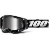 100% Racecraft 2 Goggle, Black Frame With Silver Mirror Lens