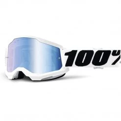 100% Strata 2 Motocross & Mountain Bike Goggles Racing Protective Eyewear Outdoor Recreation