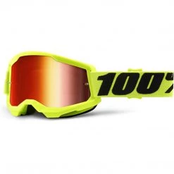 100% Strata 2 Motocross & Mountain Bike Goggles Racing Protective Eyewear Outdoor Recreation