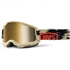 100% Strata 2 Motocross & Mountain Bike Goggles Racing Protective Eyewear Outdoor Recreation