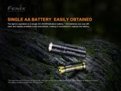 Outdoor Recreation Fenix E12 V2.0 160 Lumens AA Everyday Carry Flashlight