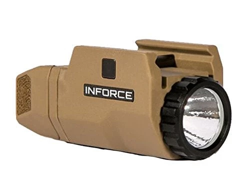 Shooting InForce APLc Compact WML Weapon Mounted White Light Auto Pistol 200 Lumens (Not Glock) - Tan 1 Shooting InForce APLc Compact WML Weapon Mounted White Light Auto Pistol 200 Lumens (Not Glock) - Tan