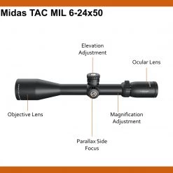 Sport Optics Athlon Optics Midas Tac Rifle Scope 6-24x50 MIL HD Reticle