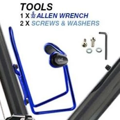 Lumintrail Adjustable Bicycle Water Bottle Cage With Handlebar Mount Bracket