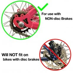 Lumintrail Outdoor Recreation Rear Frame Mounted Bike Cargo Rack For Non-Disc Brakes