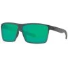 Costa Del Mar Rincon Sunglasses Matte Smoke Crystal W/ Green Mirror Lens (580G) Eyewear