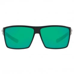 Costa Del Mar Rincon Sunglasses Shiny Black With Green Mirror Lens (580P)