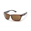 Suncloud Cutout Medium Fit Sunglasses Burnished Brown Frame With Polar Brown Lens Eyewear