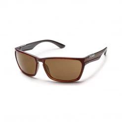 Suncloud Cutout Medium Fit Sunglasses Burnished Brown Frame With Polar Brown Lens Eyewear