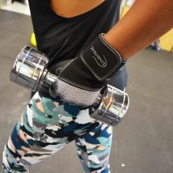 Lumintrail Half Finger Leather Padded Weight Lifting Gloves With Wrist Wrap Cycle 18 Lumintrail Half Finger Leather Padded Weight Lifting Gloves With Wrist Wrap Cycle