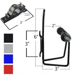 Lumintrail Adjustable Bicycle Water Bottle Cage With Handlebar Mount Bracket