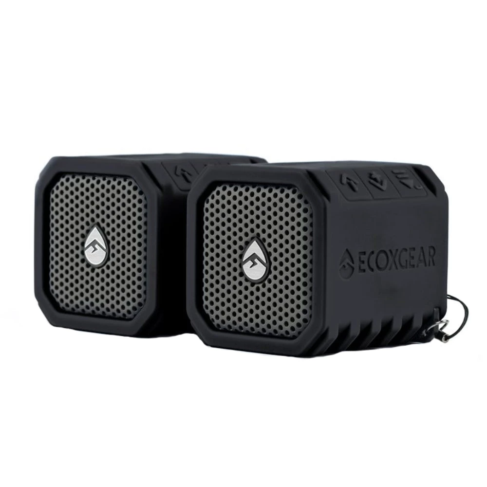 ECOXGEAR EcoDuo Waterproof Rechargeable Speakers 2 Pack Bluetooth Ready - Black Electronics & Cameras 1 ECOXGEAR EcoDuo Waterproof Rechargeable Speakers 2 Pack Bluetooth Ready - Black Electronics & Cameras