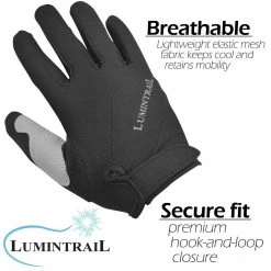 Lumintrail Bike Gloves Shock-Absorbing Full Finger Cycle