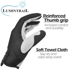 Lumintrail Bike Gloves Shock-Absorbing Full Finger Cycle