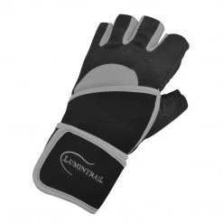 Lumintrail Cycle Half Finger Weight Lifting Gloves With Wrist Wrap