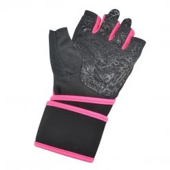 Lumintrail Cycle Half Finger Weight Lifting Gloves With Wrist Wrap