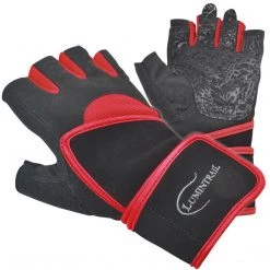 Lumintrail Cycle Half Finger Weight Lifting Gloves With Wrist Wrap