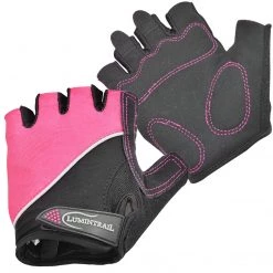 Lumintrail Bicycle Gloves, Half Finger Shock-Absorbing