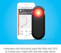 Garmin Varia RTL515, Cycling Rearview Radar With Tail Light Alerts For Vehicles