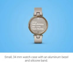 Outdoor Recreation Garmin Lily GPS Sport Smartwatch, Rose Gold Bezel With Silicone Band