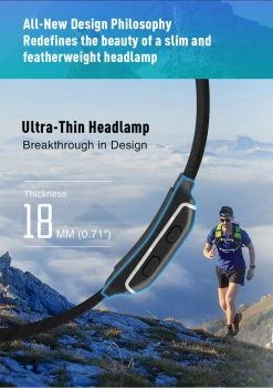 Klarus HR1 Pro 400 Lumens Ultra-Slim Running Headlamp, 1200 MAh USB Rechargeable CREE Led Headlamp With Red Light Headlamps 14 Klarus HR1 Pro 400 Lumens Ultra-Slim Running Headlamp, 1200 MAh USB Rechargeable CREE Led Headlamp With Red Light Headlamps