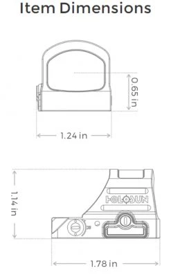 HOLOSUN HS407CO X2 Red Dot Sight, 8 MOA Dot Outdoor Recreation 10 HOLOSUN HS407CO X2 Red Dot Sight, 8 MOA Dot Outdoor Recreation