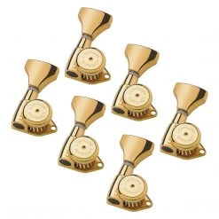 Outdoor Recreation Hipshot Guitar Tuner Upgrade Kits (3+3 Headstocks) Grip-Lock Open Gold