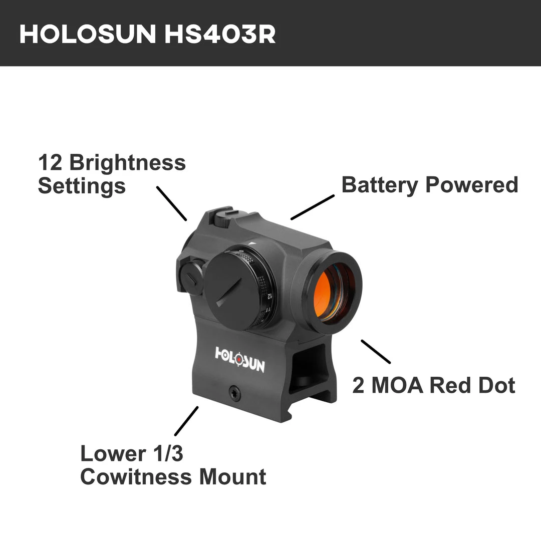 Outdoor Recreation Holosun HS403R Micro-Optical Red Dot Sight 2 MOA Dot Reticle 2 Outdoor Recreation Holosun HS403R Micro-Optical Red Dot Sight 2 MOA Dot Reticle