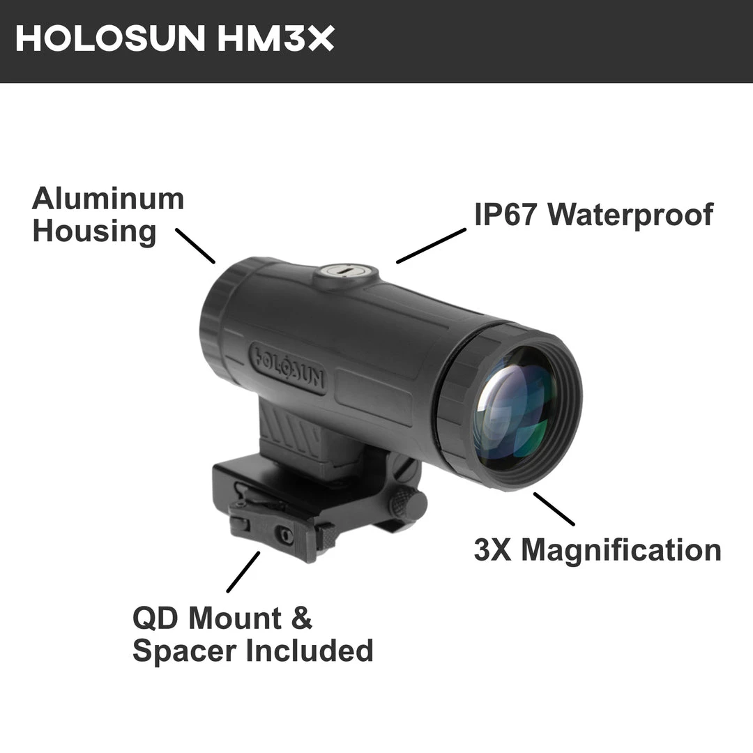 Outdoor Recreation Holosun HM3X 3X Flip To Side Magnifier 2 Outdoor Recreation Holosun HM3X 3X Flip To Side Magnifier