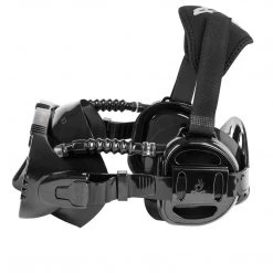 IST Pro Ear Dive Mask With Ear Covers Twin Lens Tempered Glass - Black
