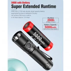 Outdoor Recreation Klarus G15 Rechargeable Flashlight 4000 Lumen LED Tactical Light